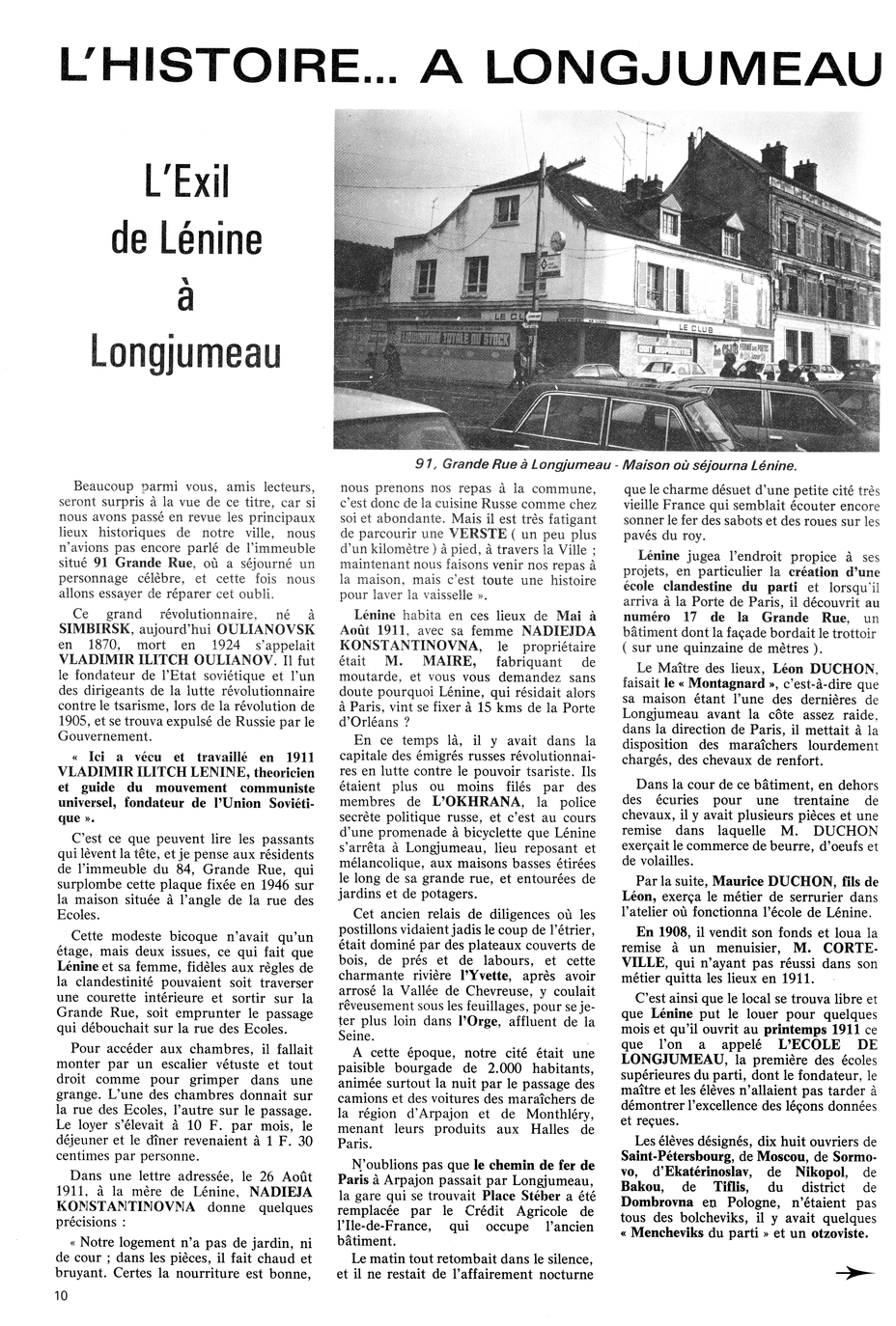 L'exil de Lénine à Longjumeau, page 1